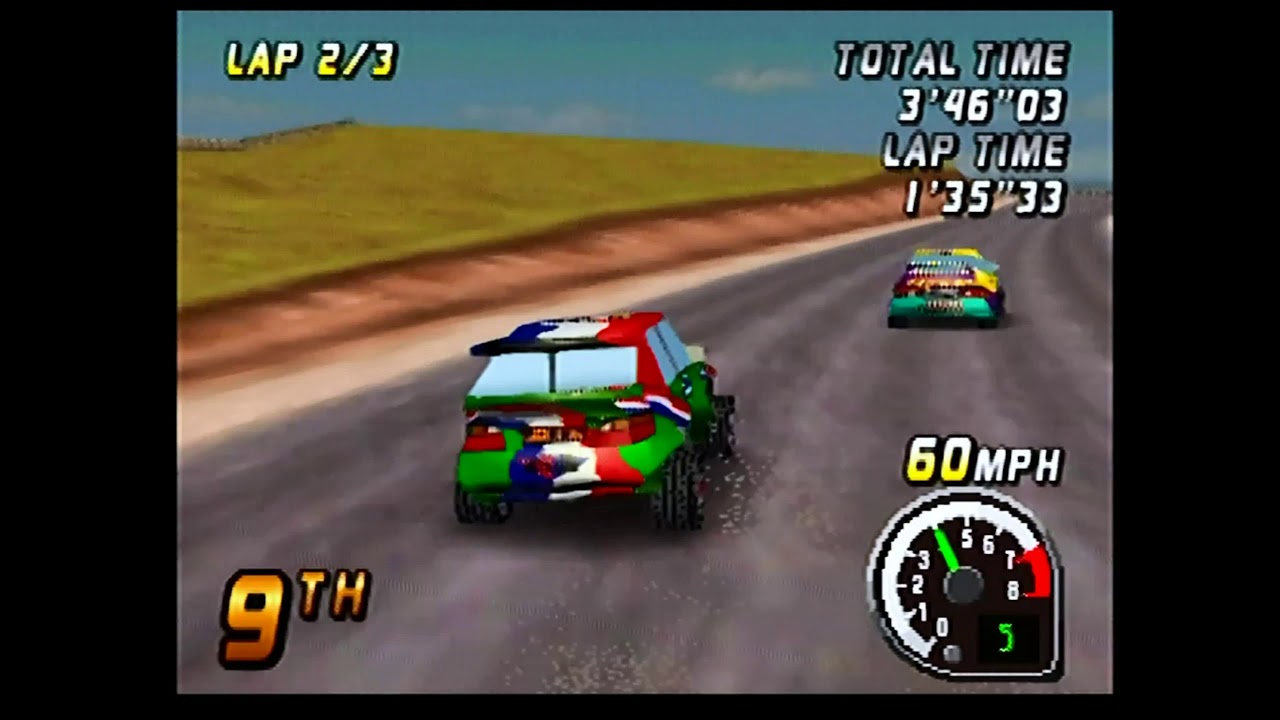 TOP GEAR RALLY (1997) N64 Boss Game Studios (Kemco) Midway Nintendo 64 Original Hardware (1440p) 4:3