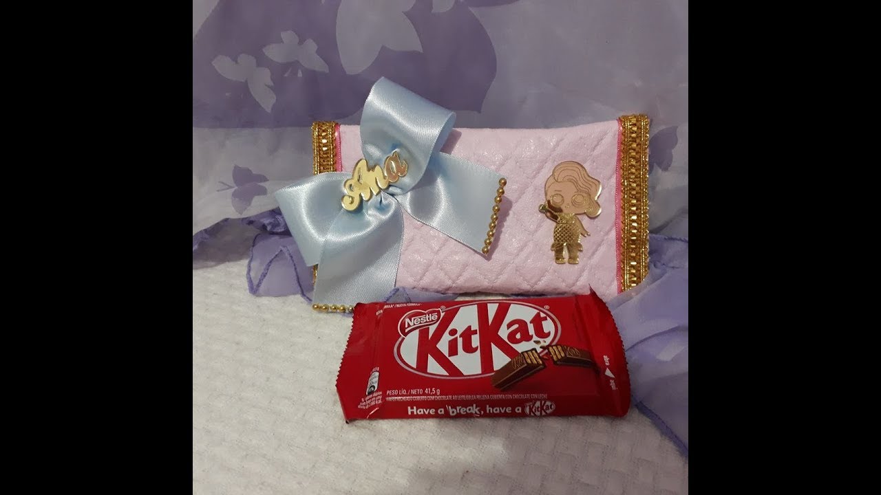 Bolsinha porta kit kat de luxo