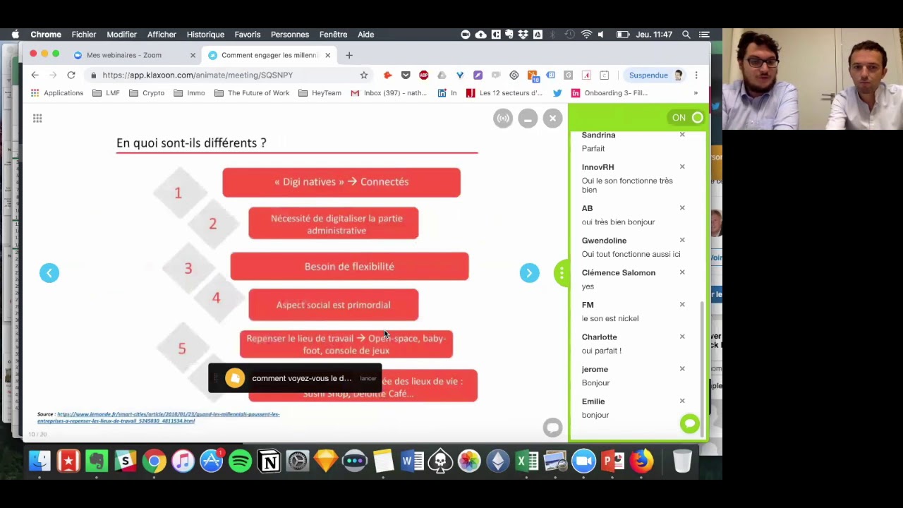 Webinaire L'engagement des Millennials HeyTeam & AramisAuto