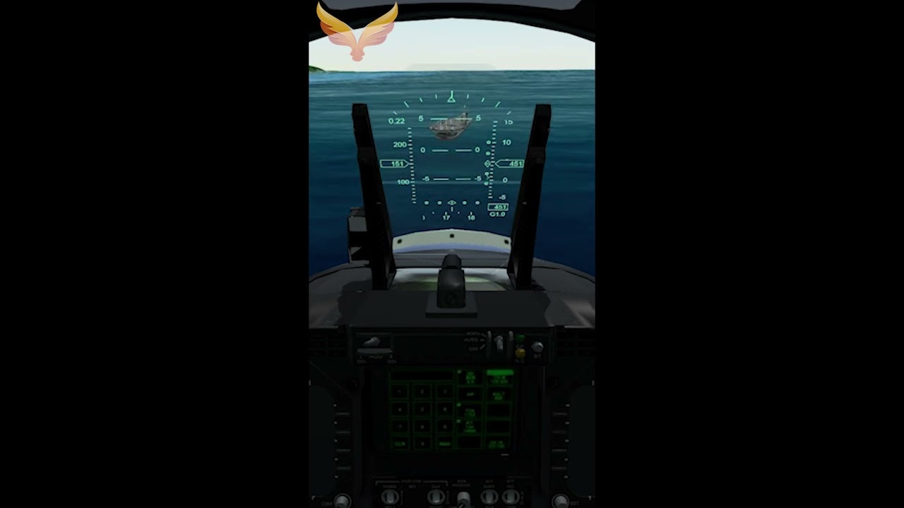 GeoFS New F-18 landing Cockpit View