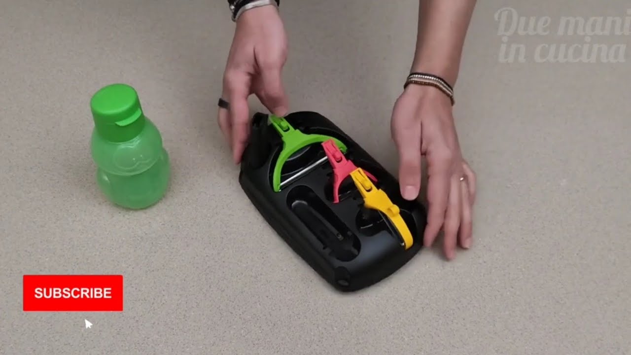 Set Pelaverdure Click Tupperware Schälfix Κάθετος Αποφλοιωτής Pelador Vertical Curātitor