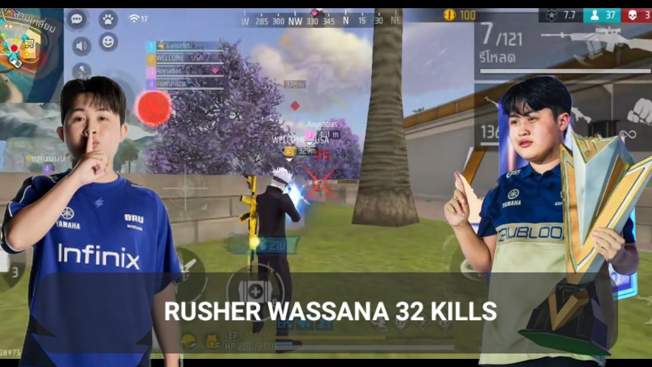 RUSHER WASSANA 32 KILLS FULL LIVE  RANKED