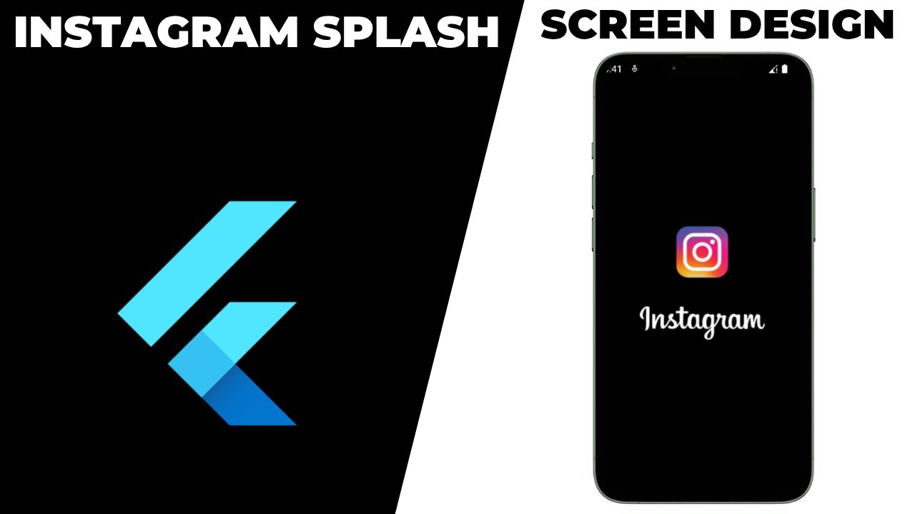 Instagram Splash Screen Design | Flutter Splash Screen | Splash Screen in Flutter 