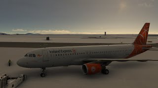 Летим в Нарсарсуак, Гренландия из Кефлавика (BIKF-BGBW) | MFS2020 + xEnviro | Fenix A320