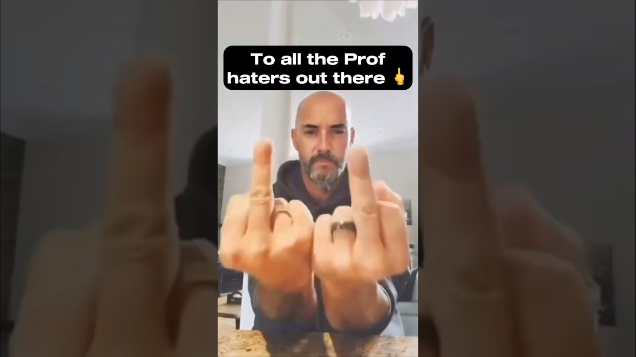 Me when someone hates on Prof (100% accuracy)