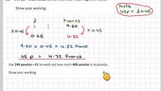 Currency conversions using proportion