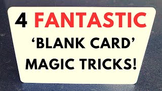 Thumbnail for 4 FANTASTIC 'BLANK CARD' MAGIC TRICKS (Jay Sankey Magic Trick Tutorial)