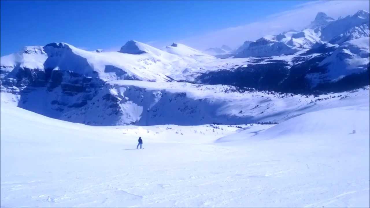 snowboarding at Sunshine Ski Village Resort, Banff, Alberta, Canada
