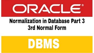 Normalization Part 3 (Third Normal Form)