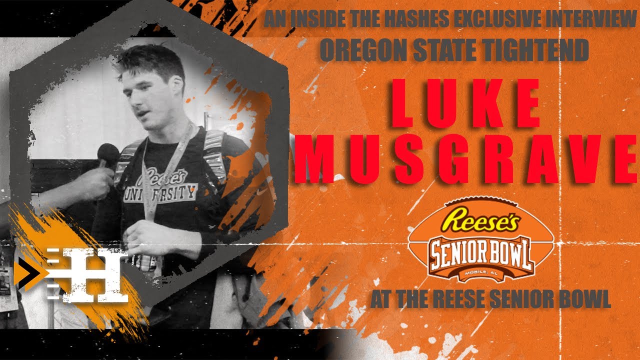 Exclusive: Oregon State TE Luke Musgrave  after the Reese's Senior Bowl Practice on Their Journey