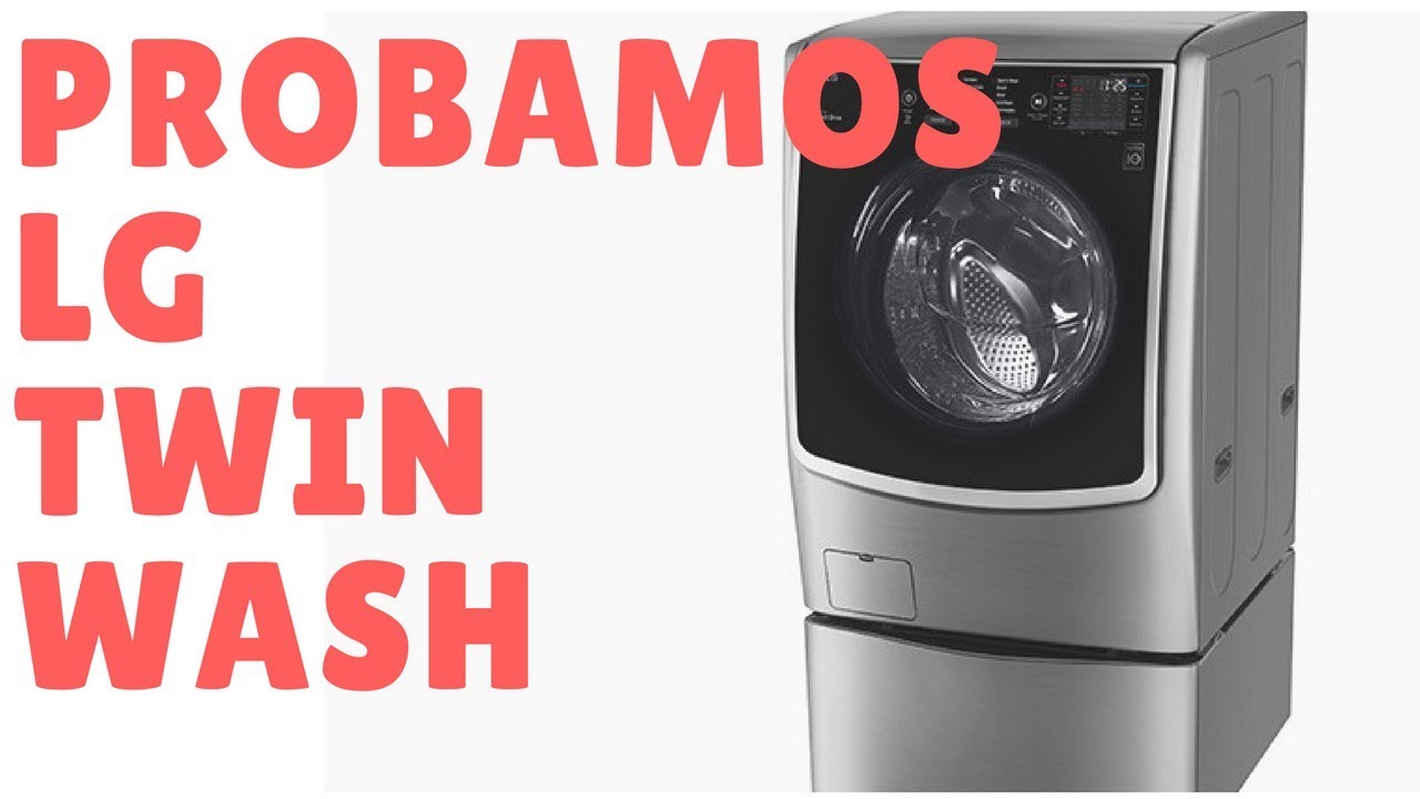 recompensa Horror Punto LG Twin Wash - Probamos el súper lavarropas doble - YouTube
