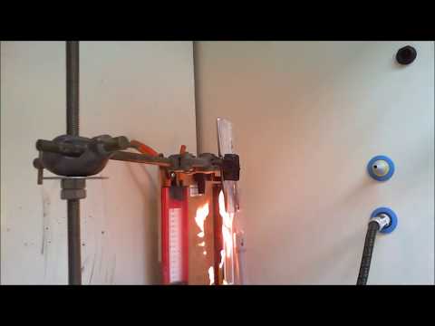 3mm PE plaque encased in an Aluminium skin, under UL94 conditions - video from Impact Solutions