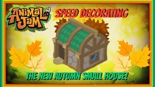 Animal Jam: Speed Decorating The Autumn Small House Den!