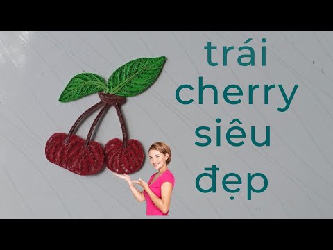 Giấy Quilling làm ra trái cherry @DIEMGIAYXOAN Giấy Quilling làm ra trái cherry @DIEMGIAYXOAN