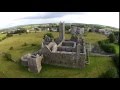 Aerial view of quin abbey co clare