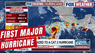 Genevieve Upgraded To Category 3 Storm, Becomes Season's First Major Hurricane