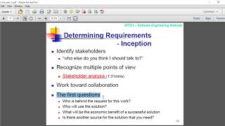 Requirements & Specifications (1) - Tutorial 10 - Software Engineering Methods | 2018