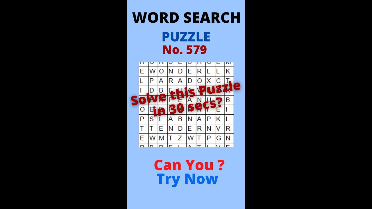 Word Search Puzzle 