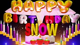 Snow Happy Birthday Song | Happy Birthday To You #snow #happybirthdaymusic