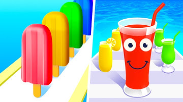 Level Up High Score Max Popsicle Stack X Juice Run - 1⭐Android Walkthrough Gameplay