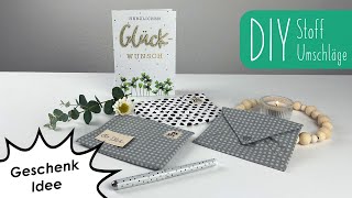 DIY Briefumschlag aus Stoff Nähen | Geschenkidee | Dekoidee