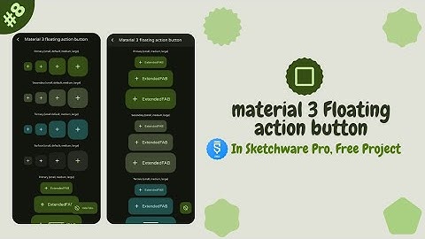 Material 3 Floating Action Button (Fab) In Sketchware Pro #fastersoftwaredeveloper #sketchware #fab