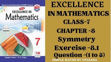 Excellence Math | Class -7 | Chapter -8 | Prachi | Ncert | Exercise-8.1 | Question -(1 To 5)