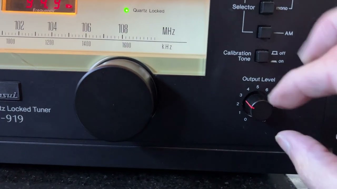 Sansui TU 919 Quartz Locked Stereo AM:FM Tuner w: Original