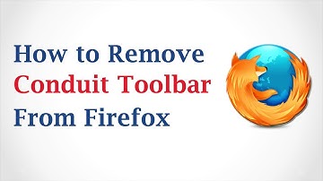 How to Remove Conduit Toolbar from Mozilla Firefox?