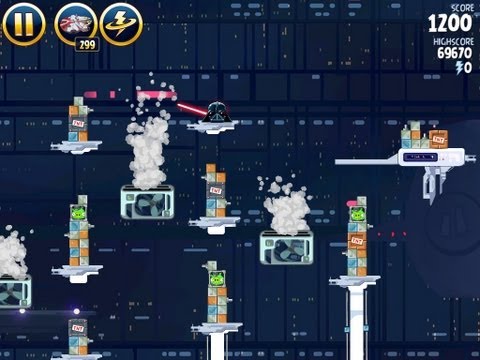 Angry Birds Star Wars 4-40 Cloud City 3 Star Walkthrough