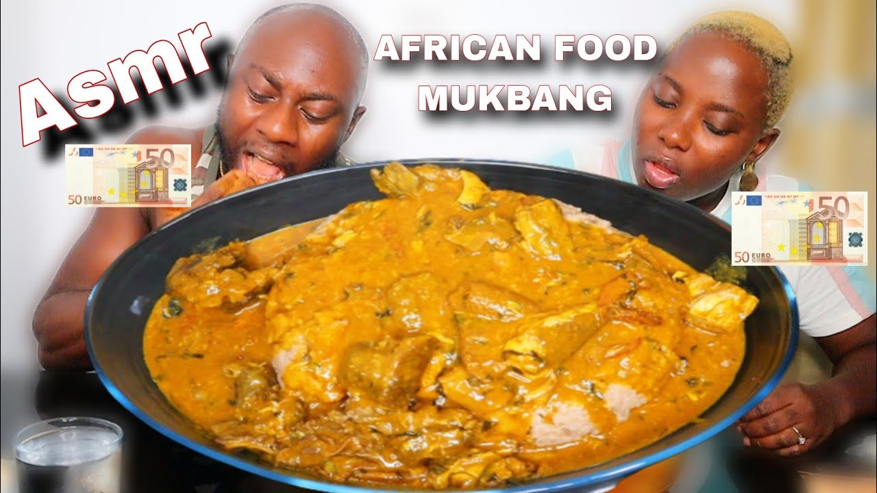 FIRST TO DRINK WATER LOSE £50 | MASSIVE HOT WHEAT FUFU AND OGBONO SOUP MUKBANG CHALLANGE