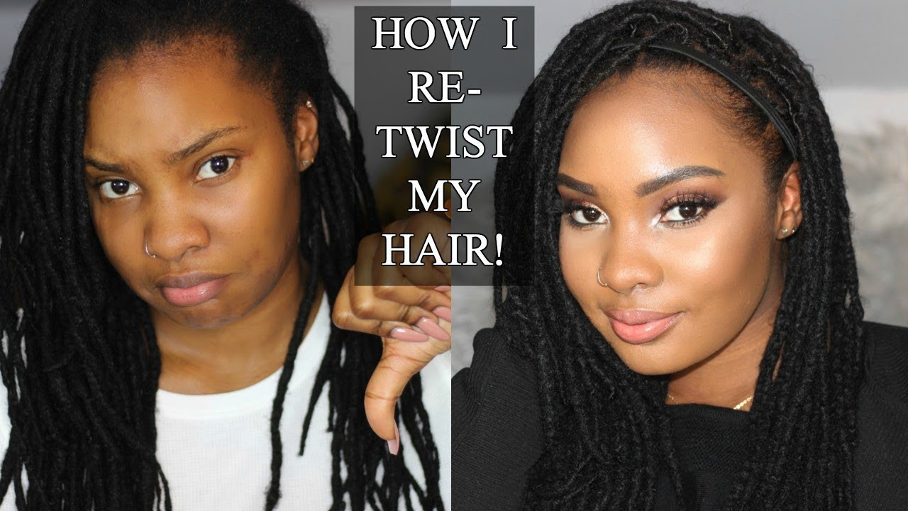 HOW TO RE-TWIST NATURAL DREADLOCKS 2018 | ALIYAHELISETV - YouTube