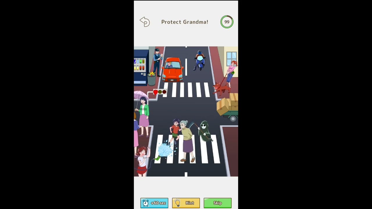 Tricky Mean Puzzle |Protect Grandma| Solution Walk-through Answers.