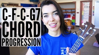 Video thumbnail of "C-F-C-G7 Chord Progression (Lion Sleeps Tonight)"
