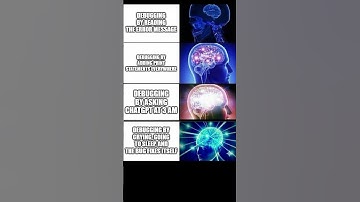 Every Coder Debugging Ever 😂 | Programmer Meme (Expanding Brain)#shorts