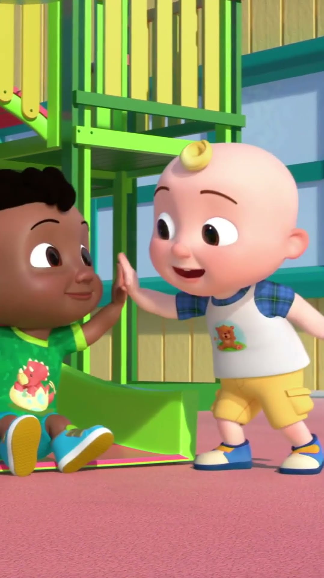 Down Down Down the Slide! ? #cocomelon #shorts #learningvideos