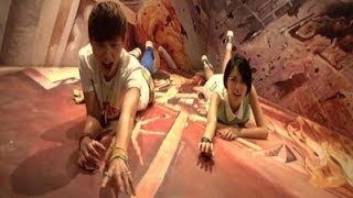 Whether it's hanging from skyscrapers or exploring ancient culture,
visitors to hong kong's 3d trick art museum are experiencing in a
unique way. tric...