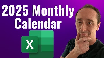 Super Simple Dynamic Excel Calendar