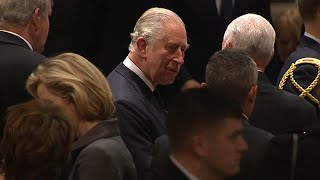 Prince Charles and Other World Leaders Attend President George H.W. Bush's Funeral