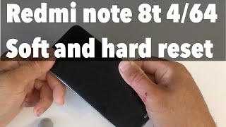 Xiaomi Redmi Note 8t Hard reset and Soft reset