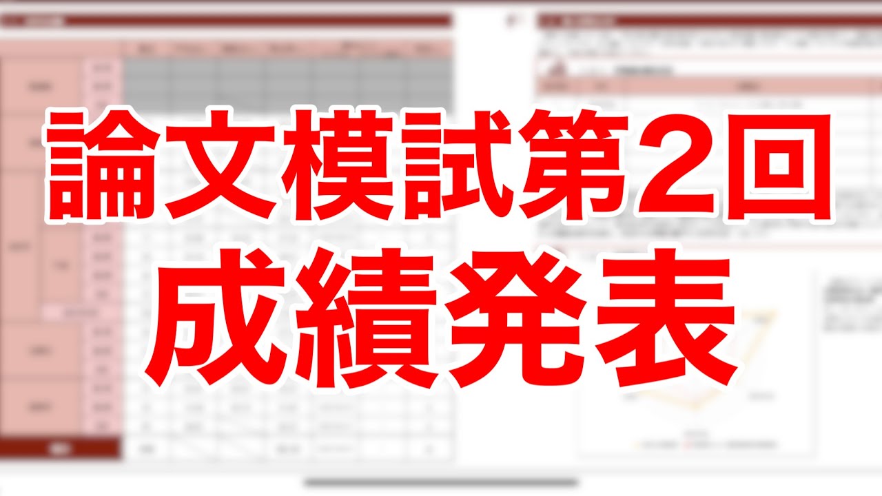 論文本試験まであと19日】CPA論文模試第2回成績発表！ - YouTube