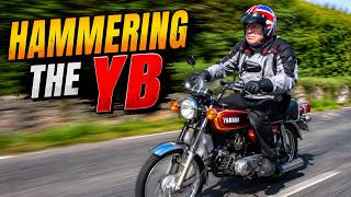 YB Flat Out
The roar of a Yamaha YB100cc 2-stroke climbing out of Wotton-under-Edge - going like the wind.
*Fat Man, Tiny Bike*
@RobLittleuk
, YB Flat Out