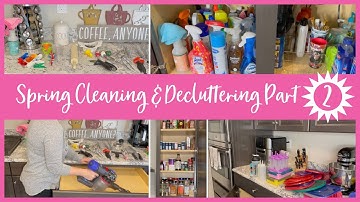 NEW! Pt2 🌸 SPRING CLEANING 2021 | KITCHEN DECLUTTER & ORGANIZE | CLEANING MOTIVATION | CLEAN WITH ME