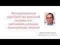 Функциональные расстройства вен: генез, диагностика, лечение, лекция для врачей