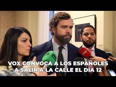 VOX convoca a los españoles a salir a la calle el día 12