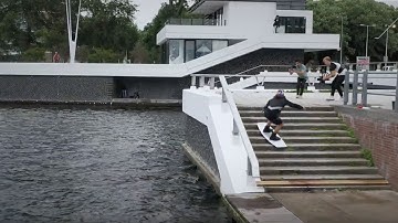 Dominik Hernler: Staircase up to BS Boardslide 270 Out