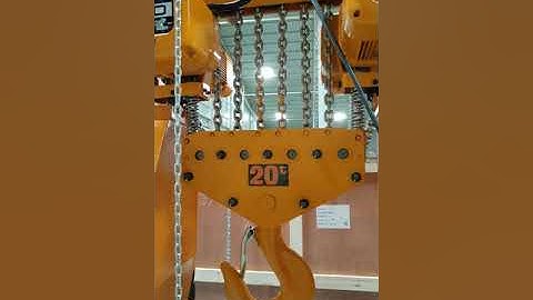 How our KITO ER2SG(20T) Electic Chain Hoist with geared trolley operates.