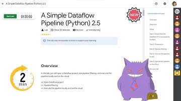 A Simple Dataflow Pipeline (Python) 2.5 | #2024 | #|#qwiklabs