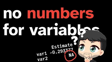 No numbers/coefficients (NA) for some of my variables in a regression model?