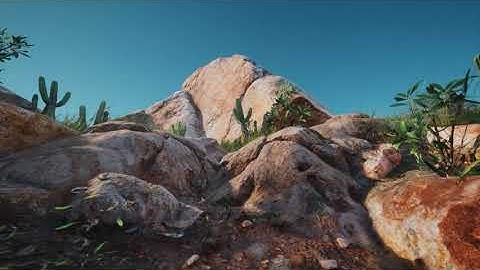 Quixel megascans Desert Daytime in unreal engine 4